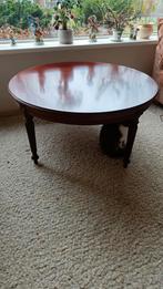 Massief houten salontafel met glas op maat + tafelkleed, Ophalen, 100 tot 150 cm, 50 tot 100 cm, Minder dan 50 cm