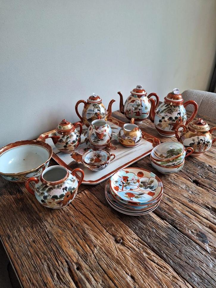 Kutani Japans Theeservies, Antiek en Kunst, Antiek | Servies compleet, Ophalen
