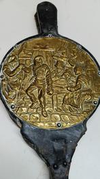 Antieke blaasbalg dansende mensen, Antiek en Kunst, Antiek | Koper en Brons, Ophalen of Verzenden, Koper