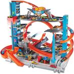 Hot Wheels City Ultimate Garage with Shark Attack, Ophalen of Verzenden, Zo goed als nieuw, Handmatig, Hot Wheels