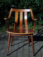 Vintage/retro houten jaren '60 stoel, Huis en Inrichting, Stoelen, Ophalen, Gebruikt, Bruin, Vintage design/mid-century