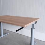 Gispen Slinger zit-zit bureau - H63-83cm - 120x80cm - BR84, Gebruikt, -, -, In hoogte verstelbaar
