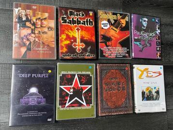 8 x dvd anouk deep purple rage against sabbath yes carrack