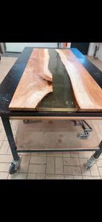 Unieke handgemaakte epoxy river tafel, Ophalen of Verzenden