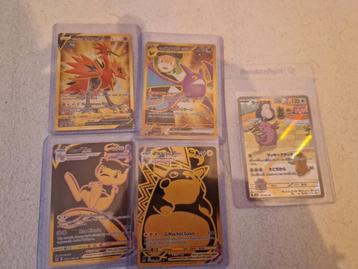 Speciale pokemon kaarten waaronder pikachu, mew beschikbaar voor biedingen