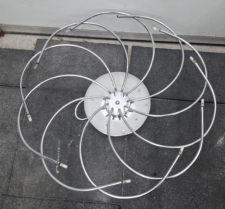 Philips Massive design plafondlamp, Huis en Inrichting, Lampen | Plafondlampen, Zo goed als nieuw, Glas, Metaal, Ophalen