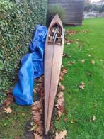Houten roeiboot,  planken skiff, Watersport en Boten, Roeiboten, Ophalen, Gebruikt, Hout, Met roeispanen of peddels