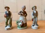 drie handgeschilderde figuurtjes, countryside collection, Verzamelen, Ophalen of Verzenden, Gebruikt