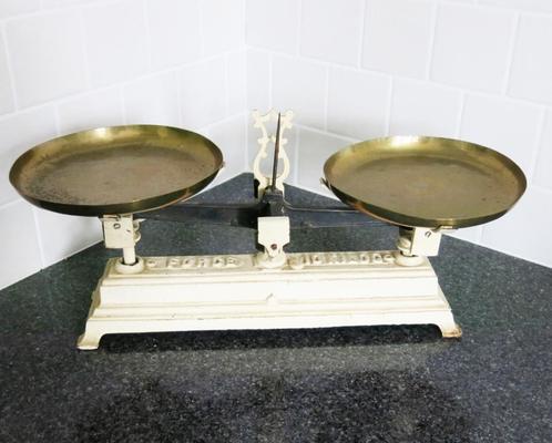 Oude balans weegschaal, Antiek en Kunst, Curiosa en Brocante, Ophalen of Verzenden