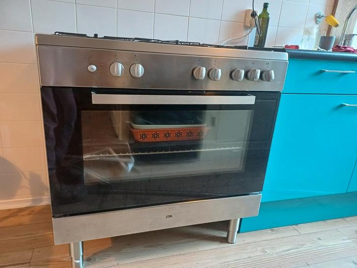 Etna Gasfornuis met Elektrische Oven - Vrijstaand, Witgoed en Apparatuur, Fornuizen, Gebruikt, Vrijstaand, Gas, 4 kookzones, 85 tot 90 cm