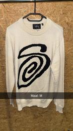 Stüssy Sweater – Maat M – Beige met Zwart Design, Maat 48/50 (M), Beige, Stussy, Nieuw
