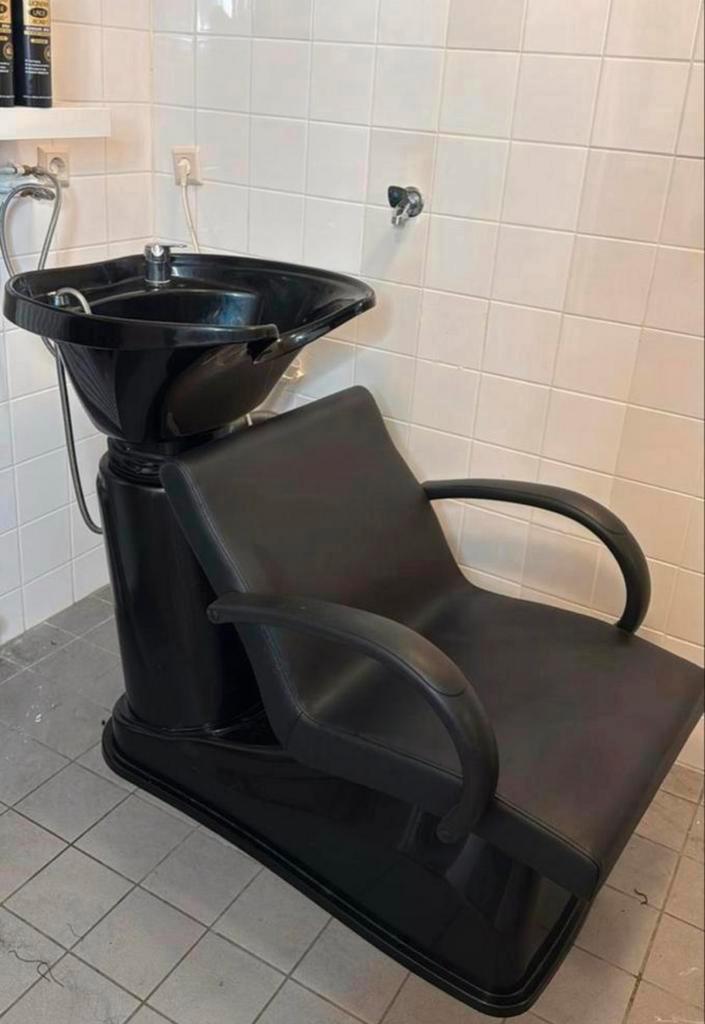 Kapperswasbak met stoel, Antiek en Kunst, Antiek | Meubels | Stoelen en Banken, Ophalen