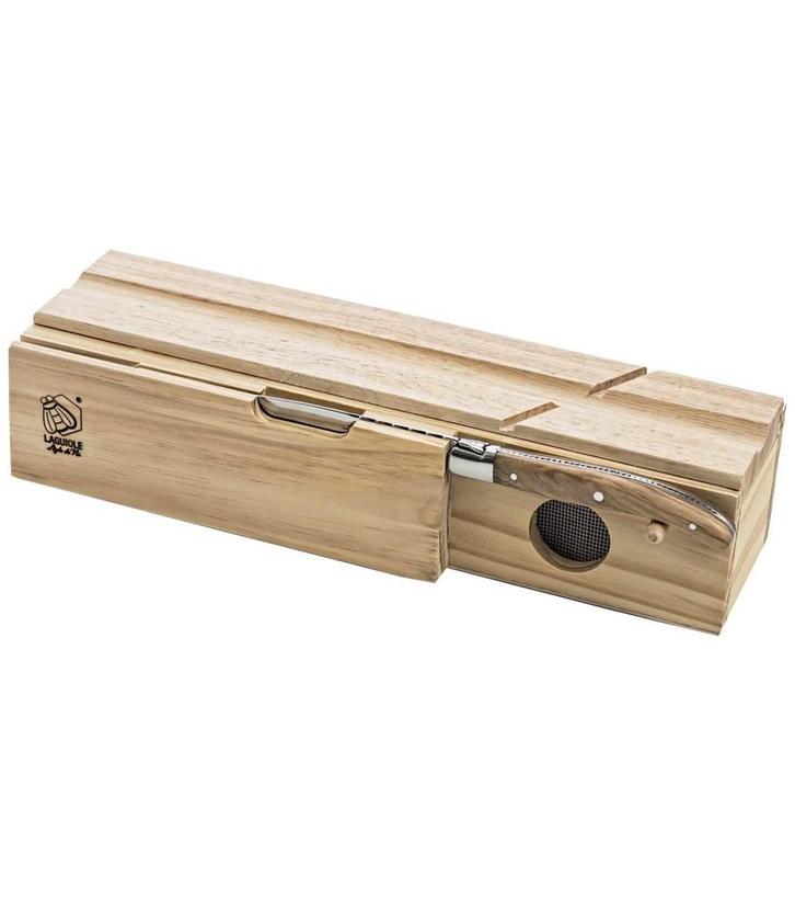 Laguiole Humidor met snijplank en worstmes NIEUW, Huis en Inrichting, Keuken | Keukenbenodigdheden, Zo goed als nieuw, Ophalen