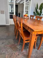 Eettafel met 6 bijpassende stoelen, Ophalen, Teakhout, 200 cm of meer, 50 tot 100 cm