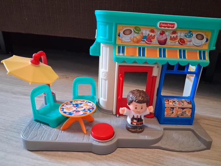 Little People Fisher Price bakker/café, Kinderen en Baby's, Speelgoed | Fisher-Price, Zo goed als nieuw, Speelset, Ophalen of Verzenden