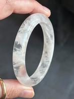 Phamtom bergkristal bangle, Sieraden, Tassen en Uiterlijk, Armbanden, Ophalen of Verzenden, Zo goed als nieuw, Zilver
