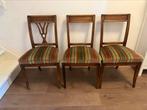 Gratis, 3 klassieke stoelen, Huis en Inrichting, Stoelen, Ophalen, Gebruikt, Hout, Drie