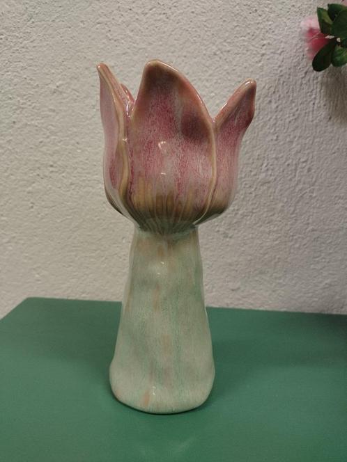 Aardewerk vaas tulp - tulpenbollen, Huis en Inrichting, Woonaccessoires | Vazen, Nieuw, Aardewerk of Porselein, Ophalen of Verzenden