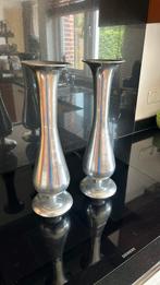 Twee vazen zilver aluminium, Ophalen of Verzenden, Zo goed als nieuw
