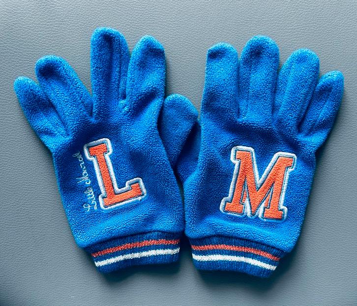 Handschoenen Little Marcel Maat 128-140 Blauw, Kinderen en Baby's, Kinderkleding | Mutsen, Sjaals en Handschoenen, Gebruikt, Handschoenen