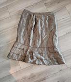 Frank Walder prachtige groen linnen rok mt 46 izgst, Ophalen of Verzenden, Zo goed als nieuw, Maat 46/48 (XL) of groter, Groen