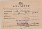 verlofpas demobilisatie KL mobilisatie repatrieringsverlof, Ophalen of Verzenden, 1945 tot heden, Gelezen