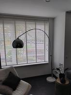 Booglamp chroom met marmerlook voet, Huis en Inrichting, Lampen | Vloerlampen, Ophalen, Chroom, Zo goed als nieuw, Metaal