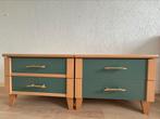 2x IKEA massief houten nachtkastje / zijkastje – stevig, Huis en Inrichting, Ophalen, Zo goed als nieuw, 25 tot 50 cm