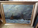 Schilderij Enkhuizen 't Krabbegat, G. ten Have 1974, Antiek en Kunst, Kunst | Schilderijen | Klassiek, Ophalen