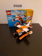 Lego 3 in 1 creator 31028 watervliegtuig zeilboot moterboot, Ophalen of Verzenden, Zo goed als nieuw, Complete set, Lego