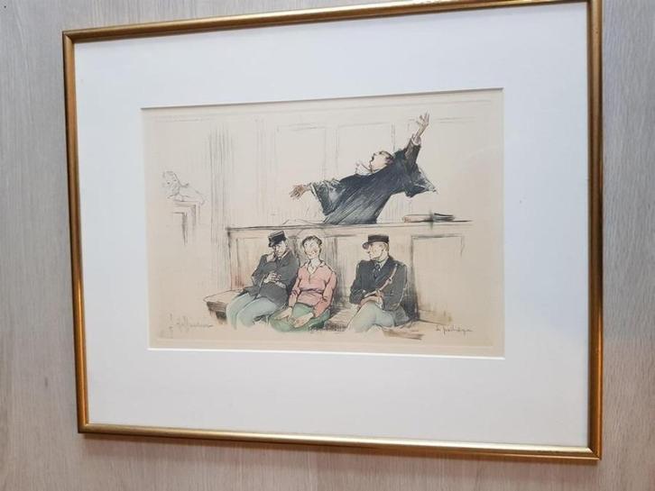 Gaston Hoffmann [1883-1960], Le pathetique, lithografie., Antiek en Kunst, Kunst | Litho's en Zeefdrukken, Ophalen of Verzenden