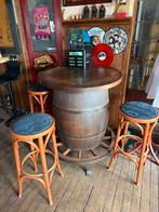 Biervat Tafel met Krukken, Huis en Inrichting, Ophalen, Gebruikt, Inclusief barstoelen