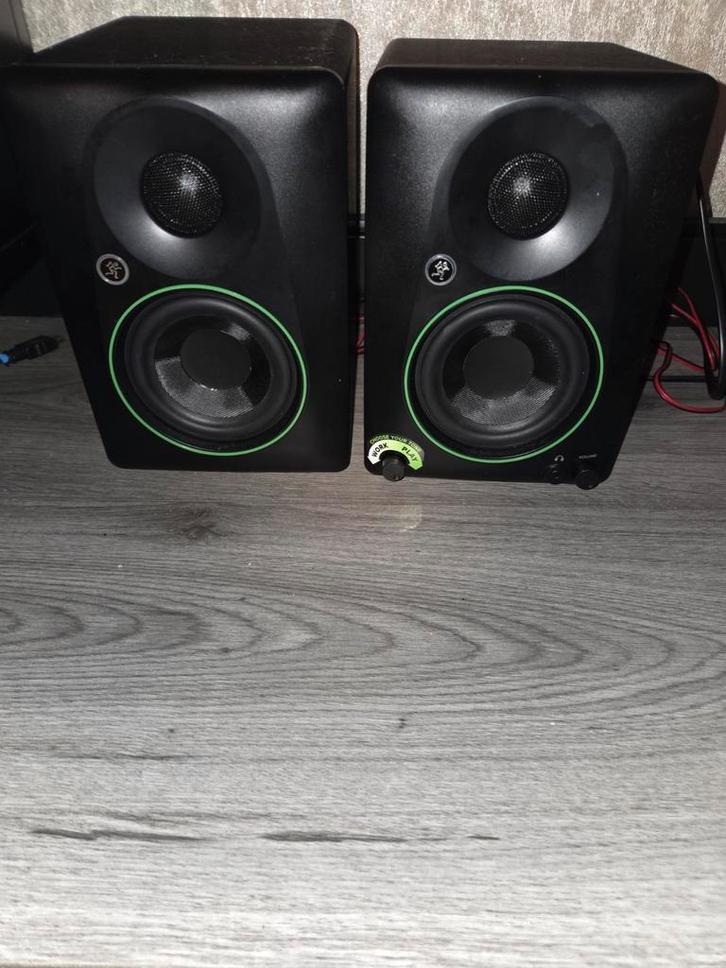 Muziekboxen met microfoon aansluiting, Audio, Tv en Foto, Luidsprekers, Gebruikt, Front, Rear of Stereo speakers, 60 tot 120 watt