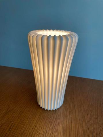 Vintage IKEA Bista plissé lamp jaren 80/90 porselein design beschikbaar voor biedingen