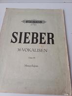 SIEBER 36 Vokalisen op 93 Mezzo, Ophalen of Verzenden, Klassiek