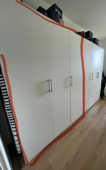 3 Ikea white pax doors 50x195