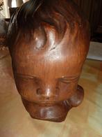 oud brocant beeld babyhoofd gemerkt, Antiek en Kunst, Ophalen of Verzenden
