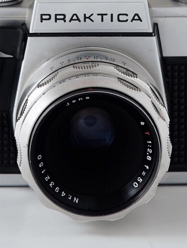 Praktica Zeiss Jena Tessar 50mm 2.8 Lens M42 Alu, Audio, Tv en Foto, Fotocamera's Analoog, Gebruikt, Spiegelreflex, Overige Merken