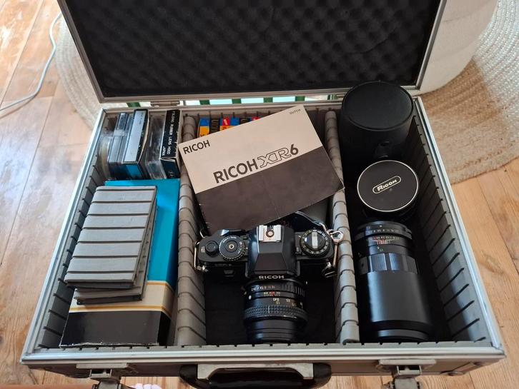 Ricoh XR6 Spiegelreflex Camera Set, Audio, Tv en Foto, Fotocamera's Analoog, Gebruikt, Spiegelreflex, Overige Merken, Ophalen of Verzenden