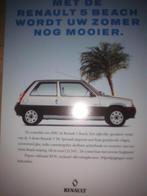 2x Renault Super 5 / Supervijf + R5 Beach brochures folders, Ophalen of Verzenden, Zo goed als nieuw, Renault