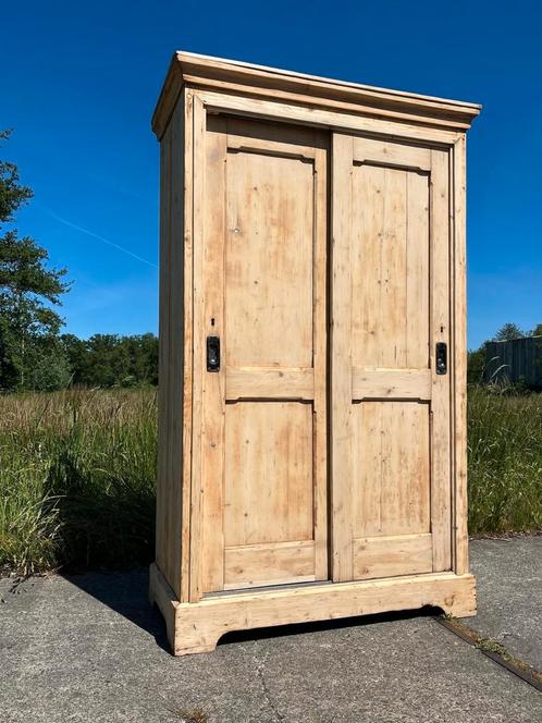 Stoere oud grenen spoorwegkast kast NS jaren 20, Antiek en Kunst, Antiek | Meubels | Kasten, Ophalen