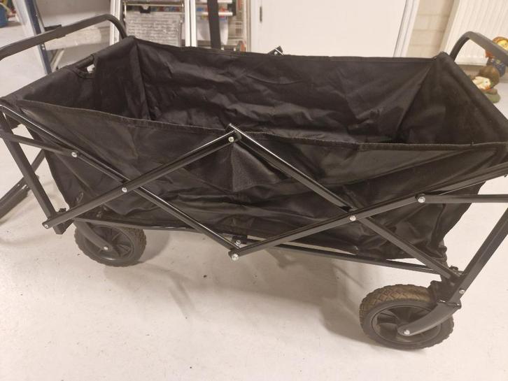 bolderkar Fedec opvouwbaar zwart, Caravans en Kamperen, Bolderkarren, Zo goed als nieuw, Opvouwbaar, Ophalen
