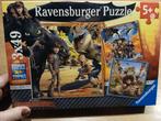 Ravensburger Dragons Puzzel 3x49 stukjes, Ophalen of Verzenden, Meer dan 50 stukjes, Zo goed als nieuw, 4 tot 6 jaar