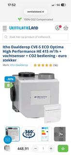 Optima inside, Doe-het-zelf en Verbouw, Ventilatie en Afzuiging, Ophalen of Verzenden, Zo goed als nieuw, Afzuiger