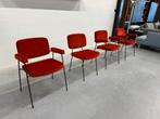 4 Nieuw Artifort Moulin Armstoel Lucir rood design stoel, Huis en Inrichting, Stoelen, Nieuw, Ophalen of Verzenden, Vier, Stof