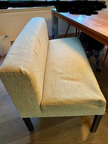 eetkamerbankje Linteloo t.e.a.b., Huis en Inrichting, Stoelen, Gebruikt, Eén, Stof, Overige kleuren, Ophalen