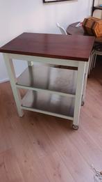 Stenstorp roltafel Wit/Eiken, Ophalen, Gebruikt