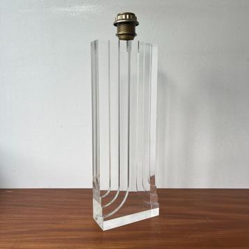 OPRUIMING 70s vintage Italiaans design plexiglas tafellamp beschikbaar voor biedingen