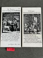 2 Tegeltjes De dokter en de chirurgijn. (10 x 20 cm), Ophalen of Verzenden