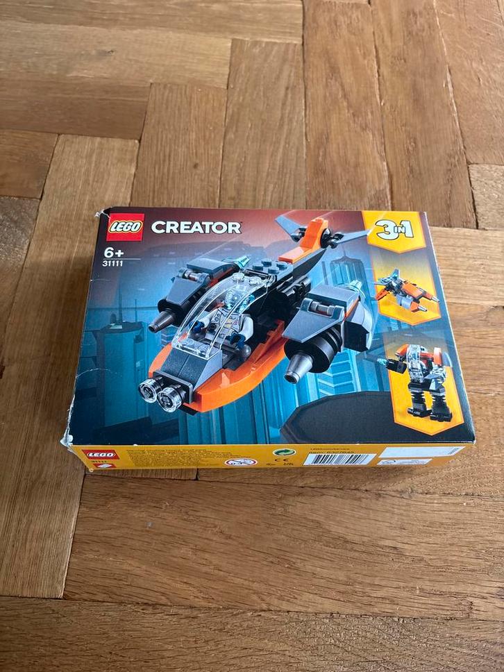 LEGO Creator 31111 Cyber Drone, Kinderen en Baby's, Speelgoed | Duplo en Lego, Nieuw, Lego, Complete set, Ophalen of Verzenden